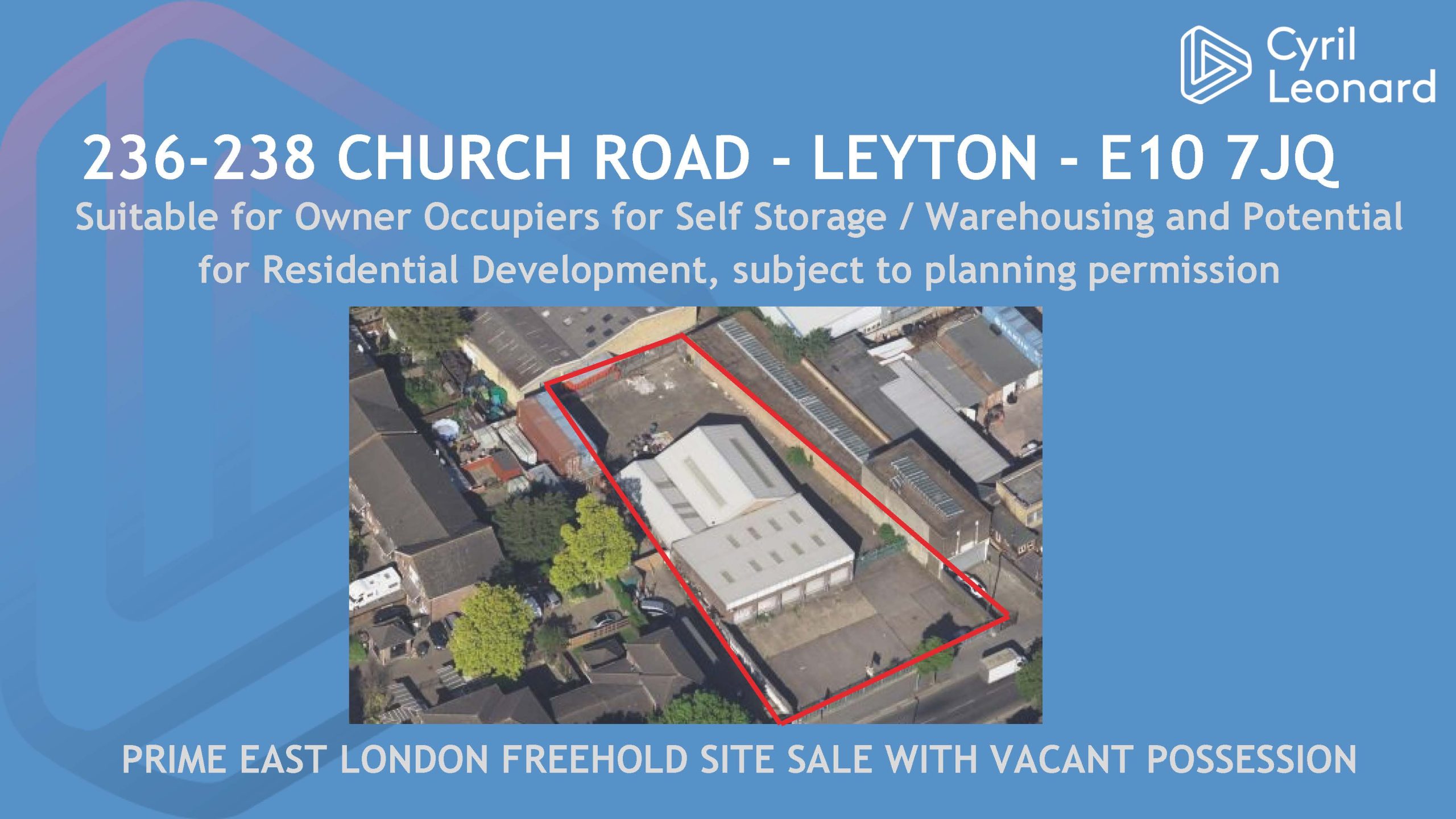 236238 Church Road, Leyton E10 7JQ Cyril Leonard